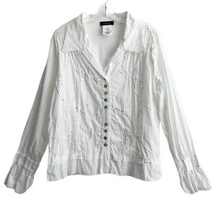 Lovely Apanage Romantic Ruffle Satin Embellished Cotton Blouse 14